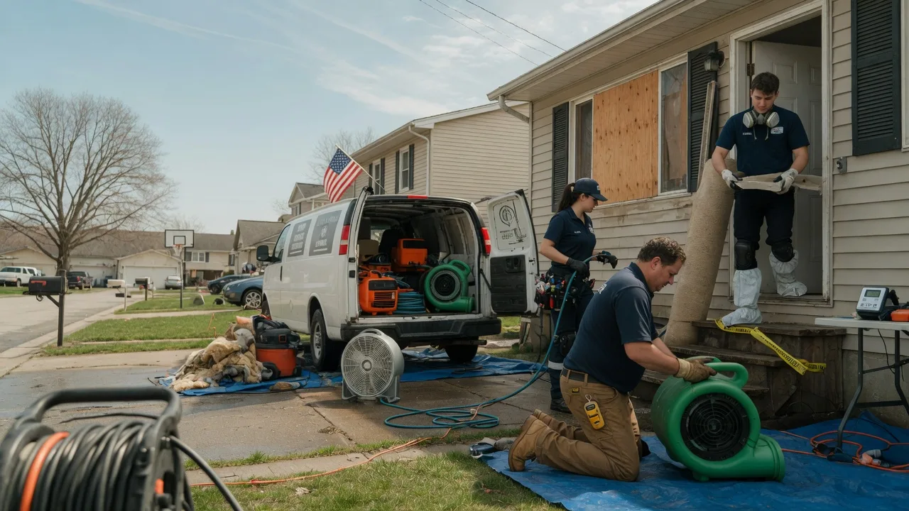 Water Damage Restoration in Vermilion, IL near me